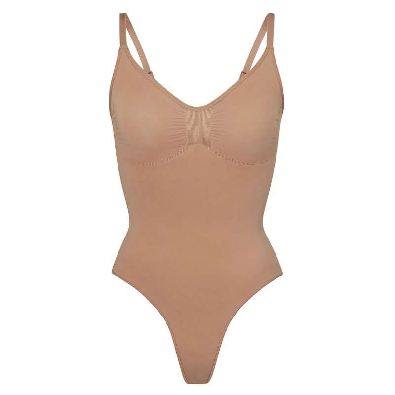 HONI Curve Enhancer Thong Shapewear Kakhi
