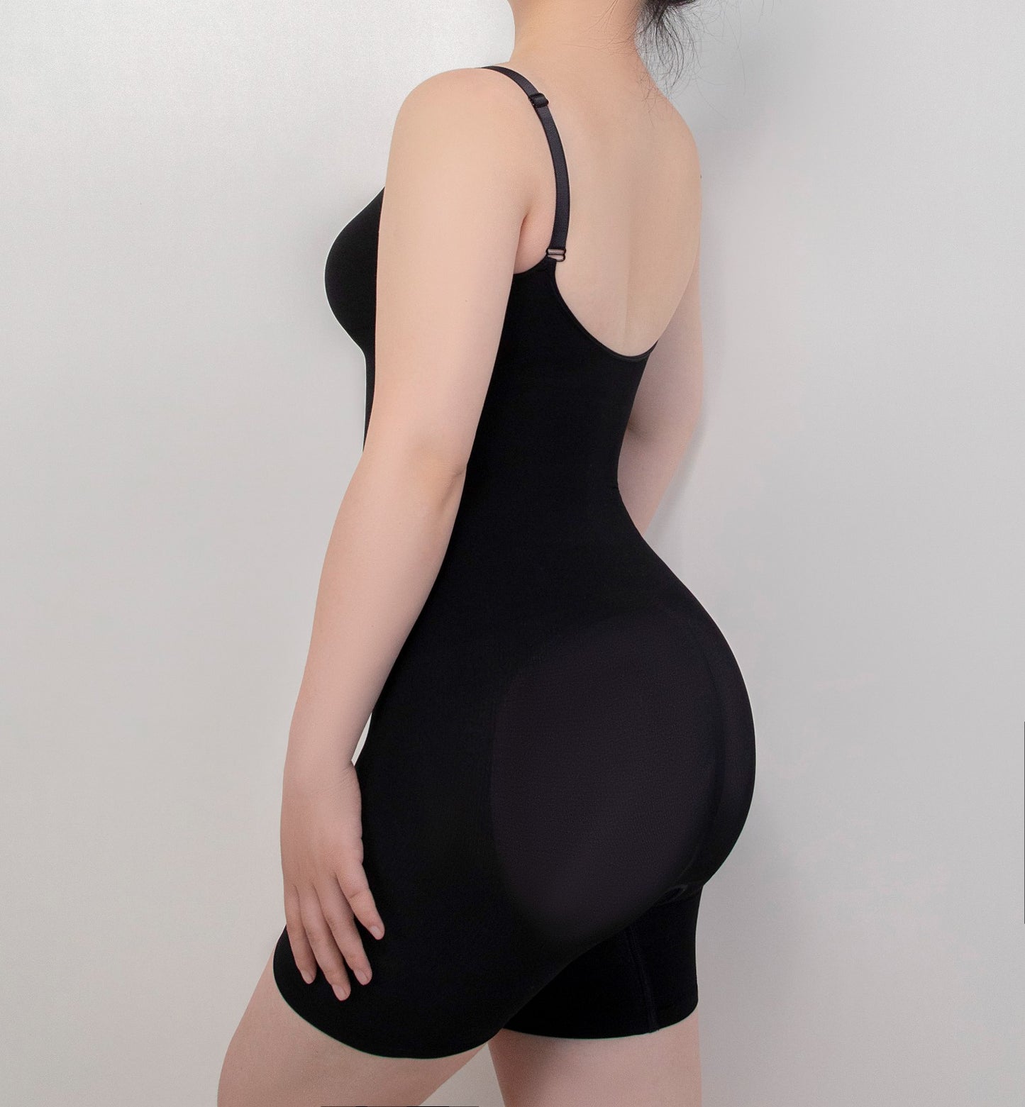 HONI Curve Enhancer Mid Thigh Body Suit Black