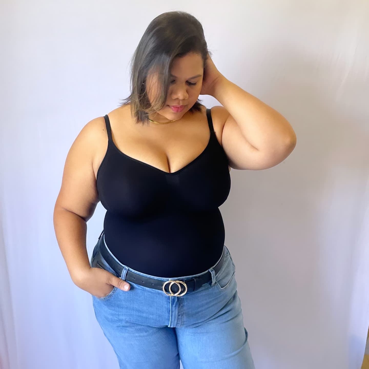 HONI Curve Enhancer Thong Shapewear Black