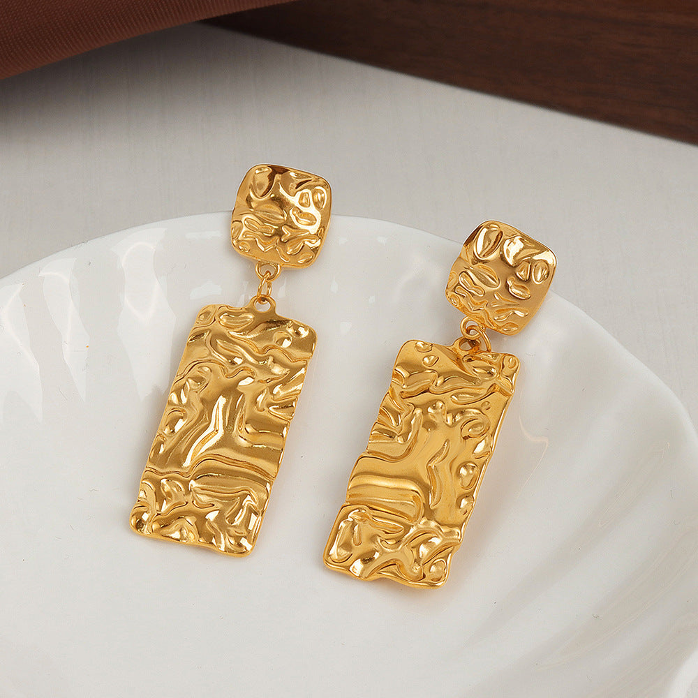 Golden Wave  Earrings