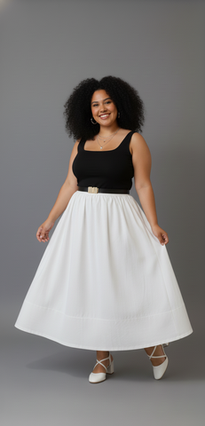 Sarah Skirt White