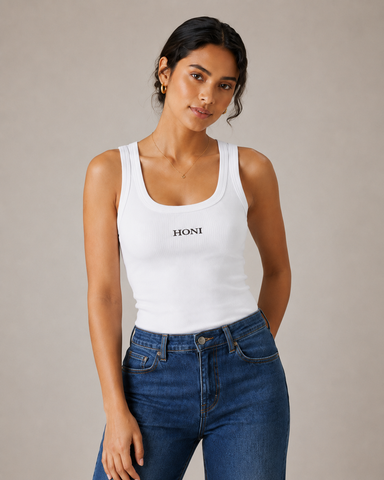 HONI Logo Tank Top White