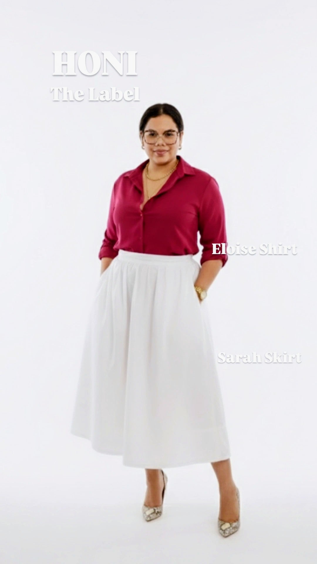 Eloise Long Sleeve Shirt Wine Red