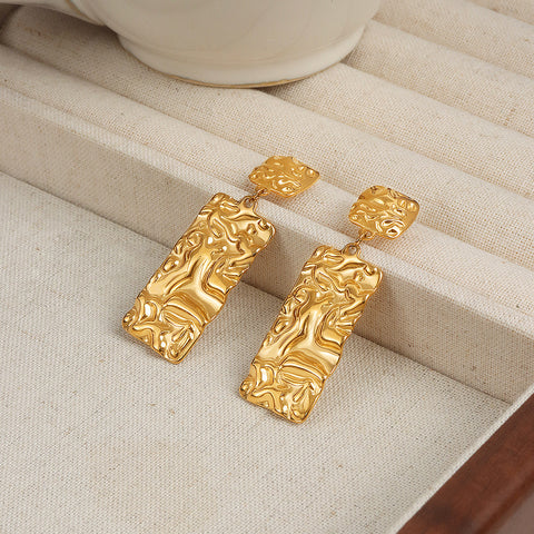 Golden Wave  Earrings