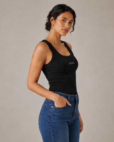 HONI Logo Tank Top Black